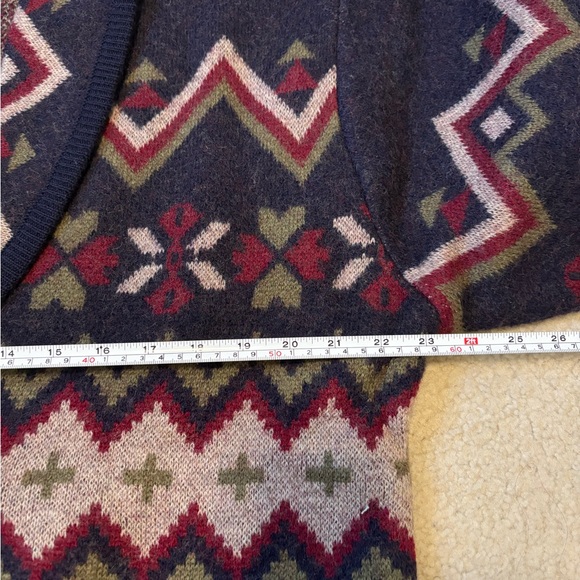 Vintage Aztec / Navajo / Tapestry unbranded button up woven jacket, sz L - Picture 4 of 6